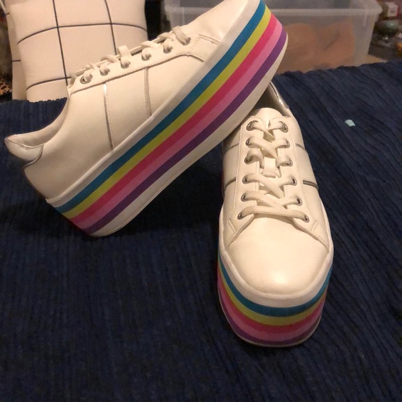 platform sneakers colorful